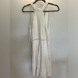 City Studio Lace Floral Halter Mini Dress